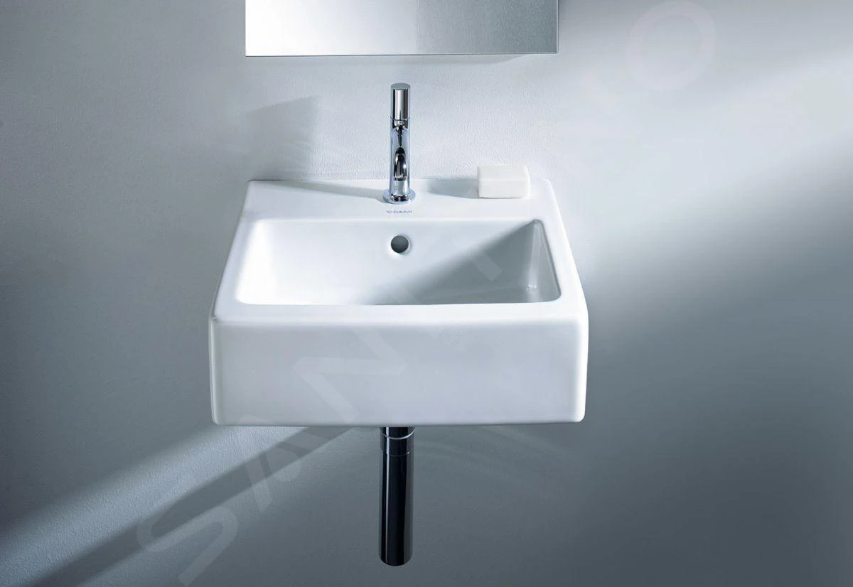 Duravit Vero - Lavamanos De Mueble 450x350 Mm, Con 1 Orificio Para Grifería, Con WonderGliss, Blanco Alpino 07044500271 5 Duravit Vero - Lavamanos De Mueble 450x350 Mm, Con 1 Orificio Para Grifería, Con WonderGliss, Blanco Alpino 07044500271 - Imagen 3