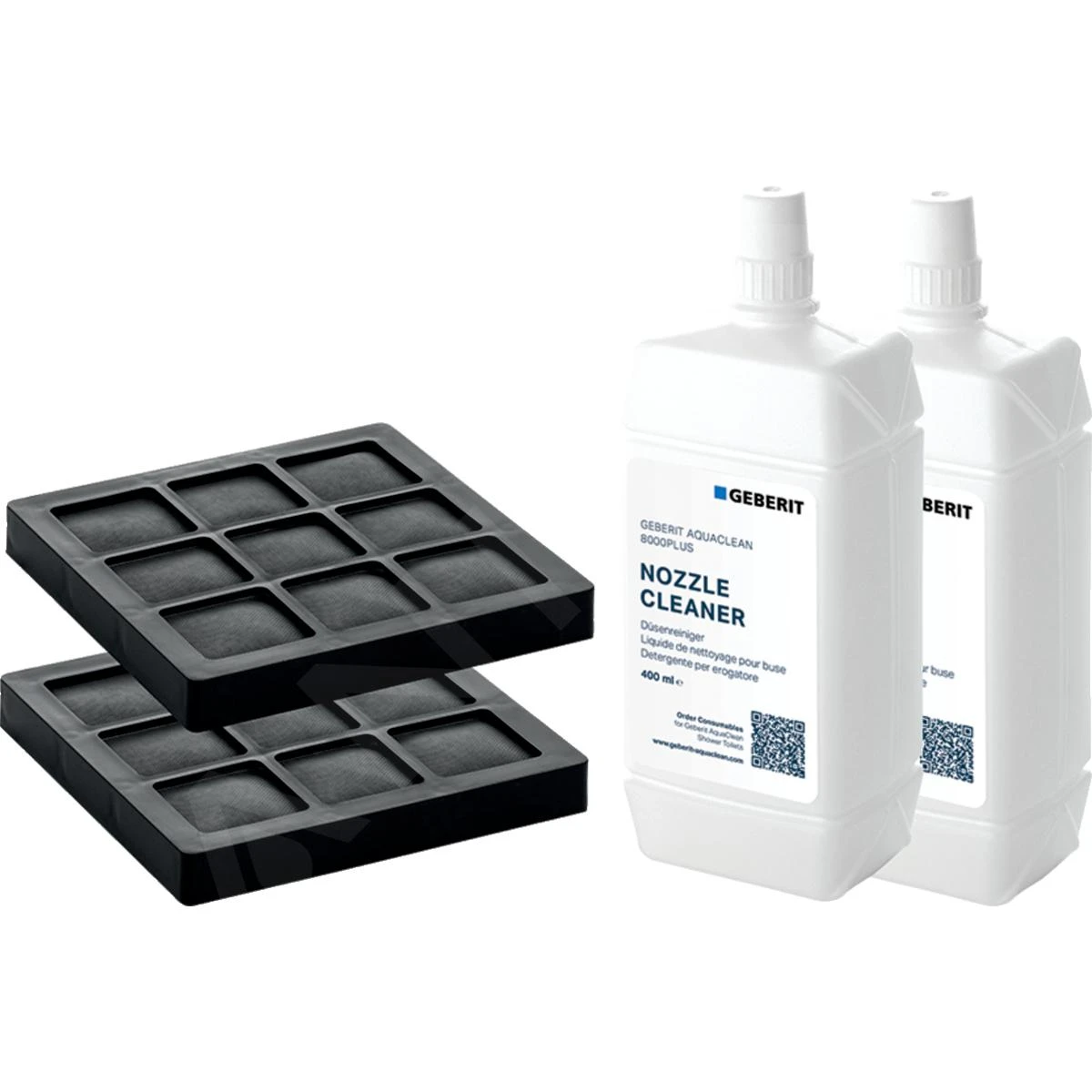Geberit Accesorios - Conjunto De Filtros De Carbón Activo AquaClean Y Producto De Limpieza Para Toberas, Paquete De 2 Uds 240.626.00.1 3 Geberit Accesorios - Conjunto De Filtros De Carbón Activo AquaClean Y Producto De Limpieza Para Toberas, Paquete De 2 Uds 240.626.00.1