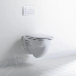 Duravit D-Code - Inodoro Suspendido, Descarga Plana, Con HygieneGlaze, Blanco Alpino 22100920002 -Baño Suministros Tienda 5db6702310c7245356b30273