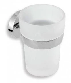 Novaservis Metalia 11 - Portacepillos De Dientes, Vidrio/cromo 0106,0