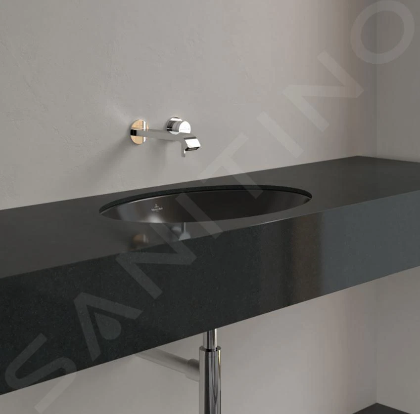 Villeroy & Boch Loop&Friends - Lavabo Encastrado, 560x380 Mm, Con Rebosadero, CeramicPlus, Ebony 4A5500S5 7 Villeroy & Boch Loop&Friends - Lavabo Encastrado, 560x380 Mm, Con Rebosadero, CeramicPlus, Ebony 4A5500S5 - Imagen 5