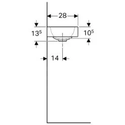Geberit ICon - Lavamanos Sin Rebosadero Con Orificio A La Izquierda, 380x280 Mm, Blanco 124836000 -Baño Suministros Tienda 6137aabc659adff4d144156b