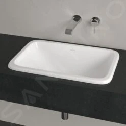 Villeroy & Boch Loop&Friends - Lavabo Encastrado, 605x410 Mm, Con Rebosadero, Blanco Alpino 4A650001 -Baño Suministros Tienda 62b90455e3caad48b6c45588