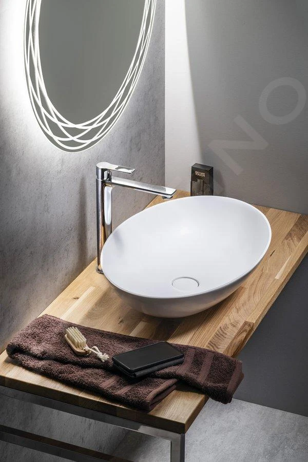 Sapho Thin - Lavabo Sobre Encimera 600x400x145 Mm, Blanco Mate WN893 7 Sapho Thin - Lavabo Sobre Encimera 600x400x145 Mm, Blanco Mate WN893 - Imagen 5