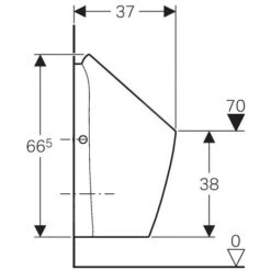Geberit Urinarios - Urinario Preda Sin Agua, Blanco 116.071.00.1 -Baño Suministros Tienda 6546c7f8614538d6d53cfbb1