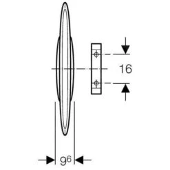 Geberit Accesorios - Mampara De Separación Para Urinarios, Plástico, Basic, Blanco 115.201.11.1 -Baño Suministros Tienda 65b1117e36c447609a3c5ded
