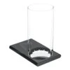 Keuco Edition 400 - Vaso Para Cepillos De Dientes Con Soporte, Cromo Negro 11550139000