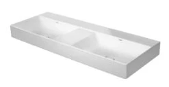Duravit DuraSquare - Lavabo Doble 1200x470 Mm, DuraCeram, Blanco Alpino 2353120070