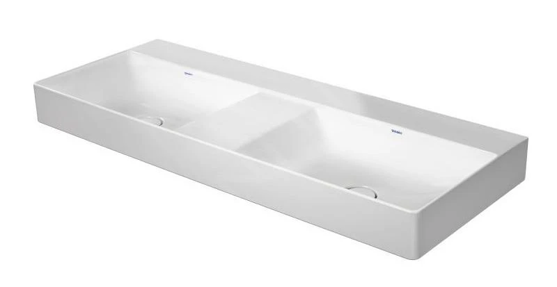 Duravit DuraSquare - Lavabo Doble 1200x470 Mm, DuraCeram, Blanco Alpino 2353120070 3 Duravit DuraSquare - Lavabo Doble 1200x470 Mm, DuraCeram, Blanco Alpino 2353120070