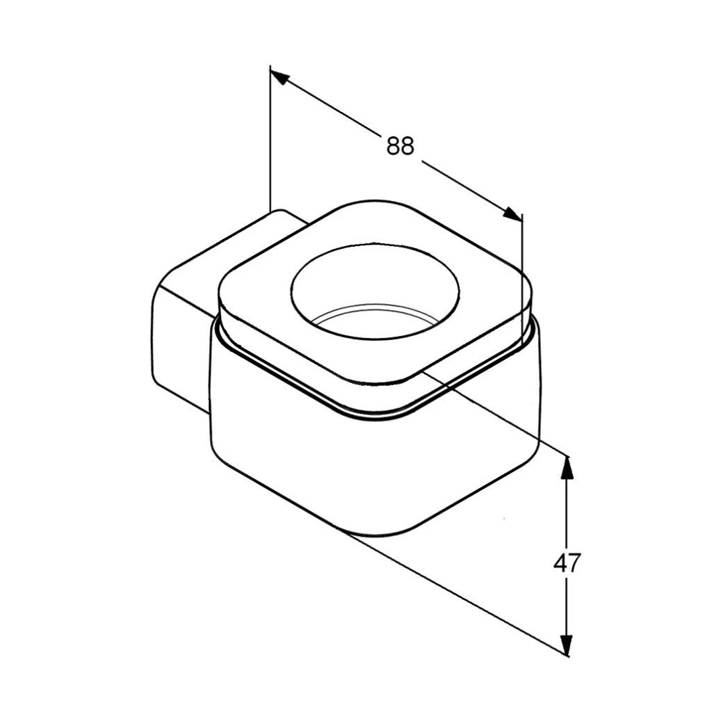 Kludi E2 - Portavelas, Blanco/cromo 4998305 4 Kludi E2 - Portavelas, Blanco/cromo 4998305 - Imagen 2