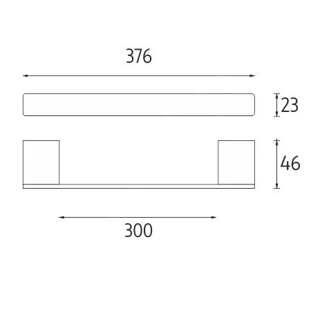 Kielle Vega - Toallero, Longitud 300 Mm, Cromo 40718010 4 Kielle Vega - Toallero, Longitud 300 Mm, Cromo 40718010 - Imagen 2