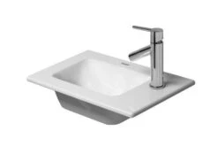 Duravit ME By Starck - Lavamanos De Mueble 430x300 Mm, Con 1 Orificio Para Grifería, Blanco Alpino 0723430041