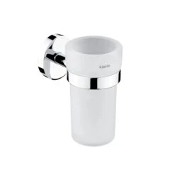 Kielle Aura - Vaso Para Cepillos De Dientes Con Soporte, Cromo 40002000
