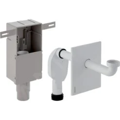 Geberit Accesorios - Kit De Tapón De Oloreses Para Lavabo, Salida Horizontal, Blanco Alpino 151.120.11.1