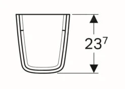 Geberit Selnova Compact - Semi Pedestal Para Lavabo, Blanco 501.448.00.1 -Baño Suministros Tienda 75b091142102567ef32f8ebf