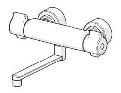 Hansa Clinica - Grifo Termostático De Lavabo Con Caño Giratorio, Thermo Cool, Cromo 08806202 -Baño Suministros Tienda 75c90e02f2d478b7556952f7