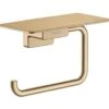 Hansgrohe AddStoris - Portarrollos Con Estante, Bronce Cepillado 41772140