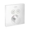 Hansgrohe Shower Select - Grifo Termostático Empotrado Para 2 Aparatos, Blanco Mate 15763700 1 Hansgrohe Shower Select - Grifo Termostático Empotrado Para 2 Aparatos, Blanco Mate 15763700 -Baño Suministros Tienda 7dd1db42e99e4f23e75d28f8