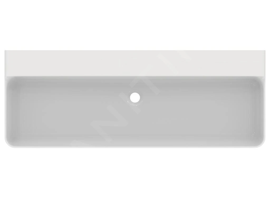 Ideal Standard Conca Ceram - Lavabo Doble Sobre Encimera 1200x450 Mm, Sin Rebosadero, Sin Orificio Para Grifo, Blanco T384501 5 Ideal Standard Conca Ceram - Lavabo Doble Sobre Encimera 1200x450 Mm, Sin Rebosadero, Sin Orificio Para Grifo, Blanco T384501 - Imagen 3