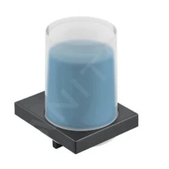 Keuco Edition 11 - Dispensador De Jabón Con Soporte, 180 Ml, Cristal Mate/cromo Negro 11152139000 -Baño Suministros Tienda 814ced6063cf35fee0a9b545