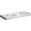 Geberit Smyle Square - Lavabo Doble 1200x480 Mm, Con Rebosadero, 2 Orificios Para Grifo, Blanco 500.223.01.1 -Baño Suministros Tienda 825e93f45b1698fc6e311678