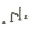 Grohe Essence - Grifo Monomando De Bañera Combinación De 4 Orificios, Grafito Oscuro Cepillado 19578AL1 -Baño Suministros Tienda 842ecbdefe5131186352d138