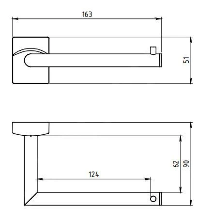 Novaservis Metalia 12 - Portarrollos, Cromo 0210,0 4 Novaservis Metalia 12 - Portarrollos, Cromo 0210,0 - Imagen 2