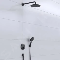 Hansgrohe Raindance S - Conjunto De Ducha 240, Con Termostato ShowerSelect S Empotrado, Negro Mate 27959670 -Baño Suministros Tienda 85dcc21ca5d81cca57744c25