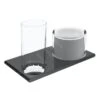 Keuco Edition 400 - Dispensador De Jabón Y Vaso Con Soporte, Cristal/cromo Negro 11553139000 -Baño Suministros Tienda 8741f9a5d1dad30af846bb42