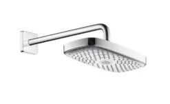 Hansgrohe Raindance Select E - Rociador De Ducha 300, 2 Chorros, Brazo De Ducha 390 Mm, Cromo 27385000