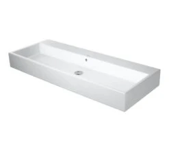 Duravit Vero Air - Lavabo Doble Para Mueble 1200x470 Mm, Con Rebosadero, Sin Orificio Para Grifo, Blanco 2350120028