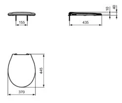 Ideal Standard Dolomite - Asiento De WC, Blanco W835001 -Baño Suministros Tienda 8a65518a599d511810fa78ea