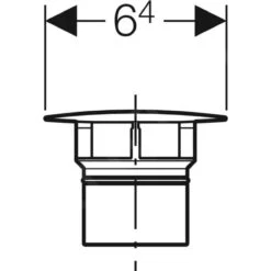 Geberit Accesorios - Tapa De Válvula Para Conexión De Lavabo Clou, Cromo Mate 241.993.46.1 -Baño Suministros Tienda 8aa80d6dfbb7040299c90db6