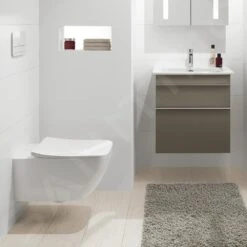 Villeroy & Boch Venticello - Inodoro Suspendido, DirectFlush, CeramicPlus, Blanco Alpino 4611R0R1 -Baño Suministros Tienda 8b550a0ea17c6efd79affa5b