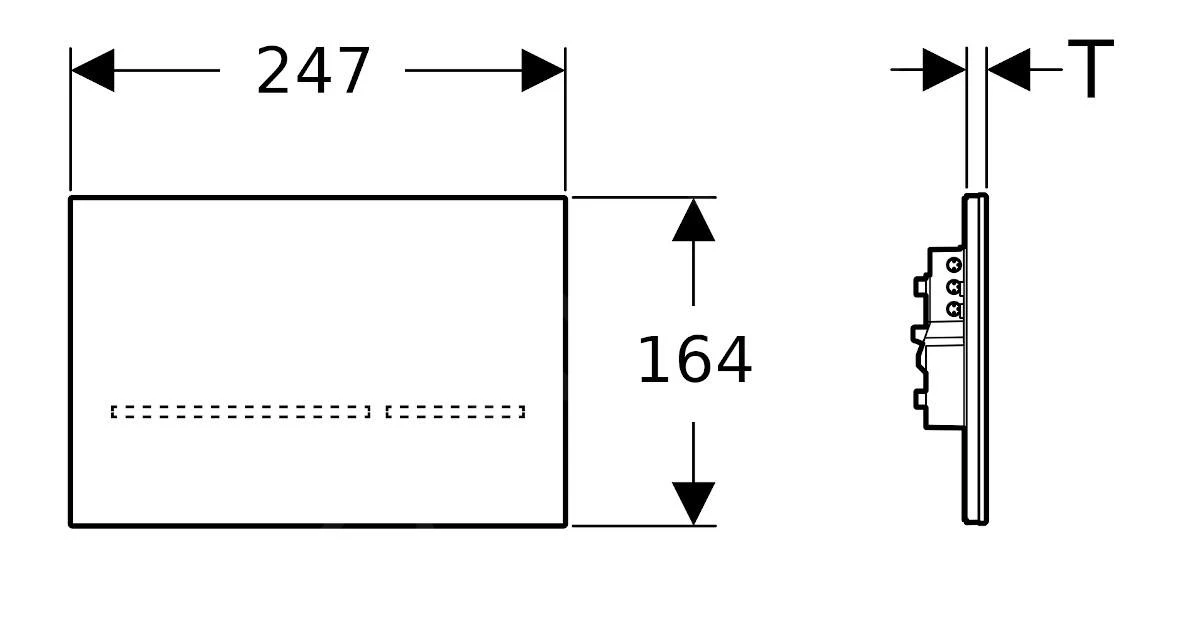 Geberit Sigma80 - Pulsador Para WC Sin Contacto Para Descarga Doble, Alimentación De Red, Vidrio Con Espejo 116.092.SM.1 4 Geberit Sigma80 - Pulsador Para WC Sin Contacto Para Descarga Doble, Alimentación De Red, Vidrio Con Espejo 116.092.SM.1 - Imagen 2