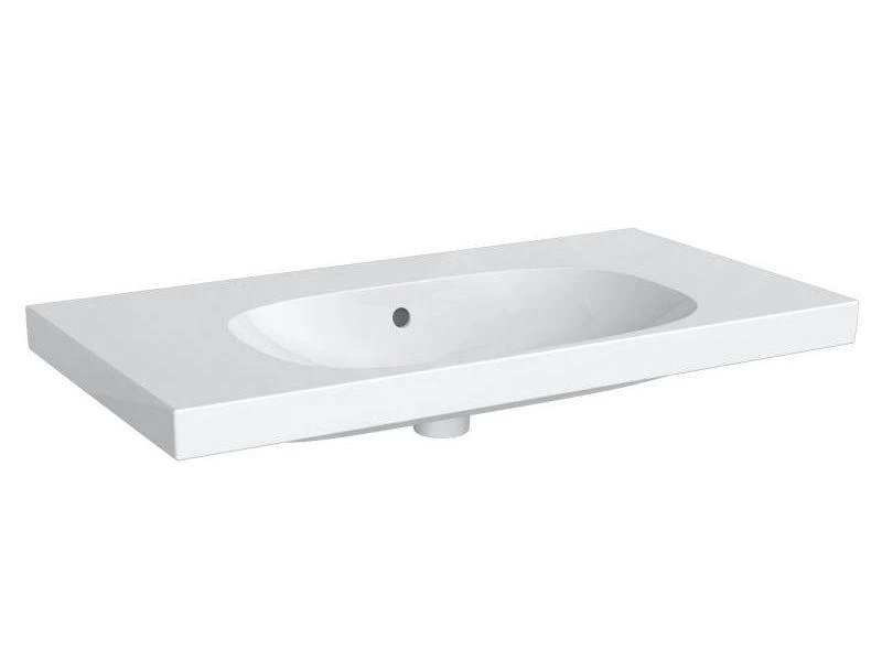Geberit Acanto - Lavabo Doble 900x482 Mm, Sin Orificio Para Grifo, Con Rebosadero, Con KeraTect, Blanco 500.624.01.8 3 Geberit Acanto - Lavabo Doble 900x482 Mm, Sin Orificio Para Grifo, Con Rebosadero, Con KeraTect, Blanco 500.624.01.8