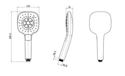 Kielle Vega - Conjunto De Teleducha, Barra Y Manguera, Cromo/blanco 20418SE0 -Baño Suministros Tienda 90cf6760ae1c367e456d63f2