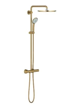 Grohe Euphoria - Conjunto De Ducha 310 Con Termostato, 3 Chorros, Cool Sunrise Cepillado 26075GN0