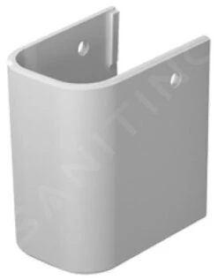 Duravit Happy D.2 - Semicolumna, WonderGliss, Blanca 08583200001