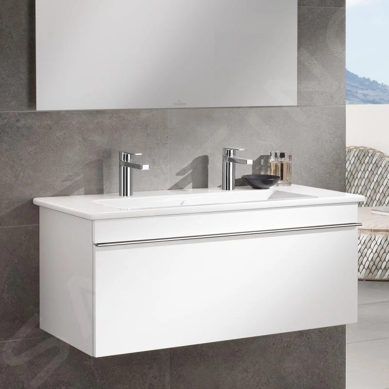 Villeroy & Boch Venticello - Lavabo De Mueble 1200x500 Mm, Con Rebosadero, 2 Orificios Para El Grifo, Blanco Alpino 4104CK01 6 Villeroy & Boch Venticello - Lavabo De Mueble 1200x500 Mm, Con Rebosadero, 2 Orificios Para El Grifo, Blanco Alpino 4104CK01 - Imagen 4