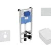 Ideal Standard ProSys - Conjunto De Módulo De Instalación Empotrado, Inodoro Y Asiento Strada II, Pulsador Oleas M2, Aquablade, SoftClose, Blanco ProSys120M SP25 -Baño Suministros Tienda 9d8018814e6699a588c51aa5