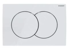 Geberit Delta01 - Pulsador De Descarga, Blanco Alpino 115.107.11.1