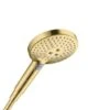 Hansgrohe Raindance Select S - Alcachofa De Ducha, 3 Chorros, Aspecto De Oro Pulido 26530990