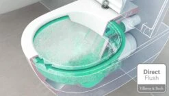 Geberit Duofix - Módulo Para Inodoro Suspendido Con Pulsador Sigma50, Blanco Alpino + Villeroy Boch - WC Y Asiento, DirectFlush, SoftClose, CeramicPlus 111.300.00.5 NI8 -Baño Suministros Tienda PHOTO 656