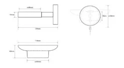 Sapho X-STEEL - Jabonera, Vidrio/acero Inoxidable XS802 -Baño Suministros Tienda a20515c6689d1b939c62d0e5