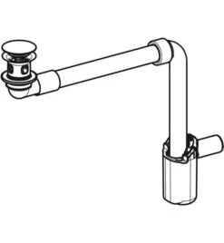 Geberit Accesorios - Sifón De Ahorro Para Lavabos Con Rebosadero, ClickClack, Cromo 152.075.21.1 -Baño Suministros Tienda a58f47267ff72d35ba0e373b