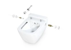 Geberit Kombifix - Módulo Para Inodoro Suspendido Con Pulsador Sigma30, Cromo Brillante/cromo Mat + Tece One - Inodoro Con Ducha Y Asiento, Rimless, SoftClose 110.302.00.5 NT6 -Baño Suministros Tienda a6192dd9949e8faee37b5cfa 1
