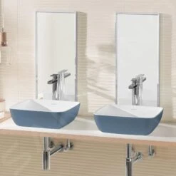 Villeroy & Boch Artis - Lavabo Sobre Encimera, 410x410 Mm, Ocean 417841BCW2 -Baño Suministros Tienda a6256e590af058bd4a2f0013