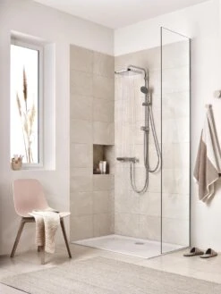 Grohe Vitalio Comfort - Rociador De Ducha 250x250 Mm, 9,5 L/min, 1 Chorro, Cromado 26695000 -Baño Suministros Tienda a710653e297ebf602848a4bf 1