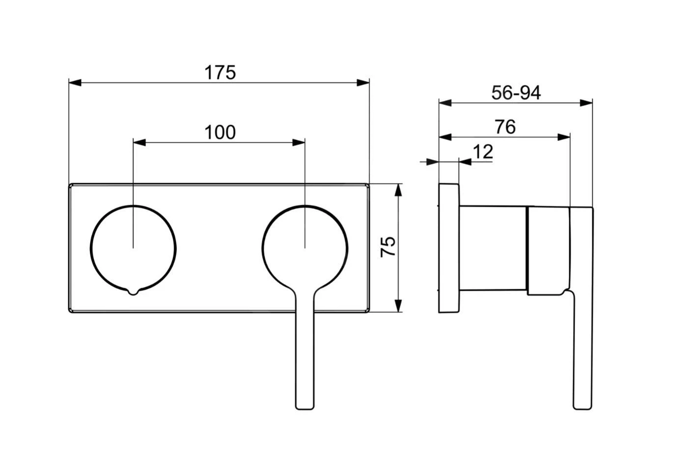 Hansa Vantis Style - Grifo Empotrado De Bañera, Cromo 54829007 4 Hansa Vantis Style - Grifo Empotrado De Bañera, Cromo 54829007 - Imagen 2